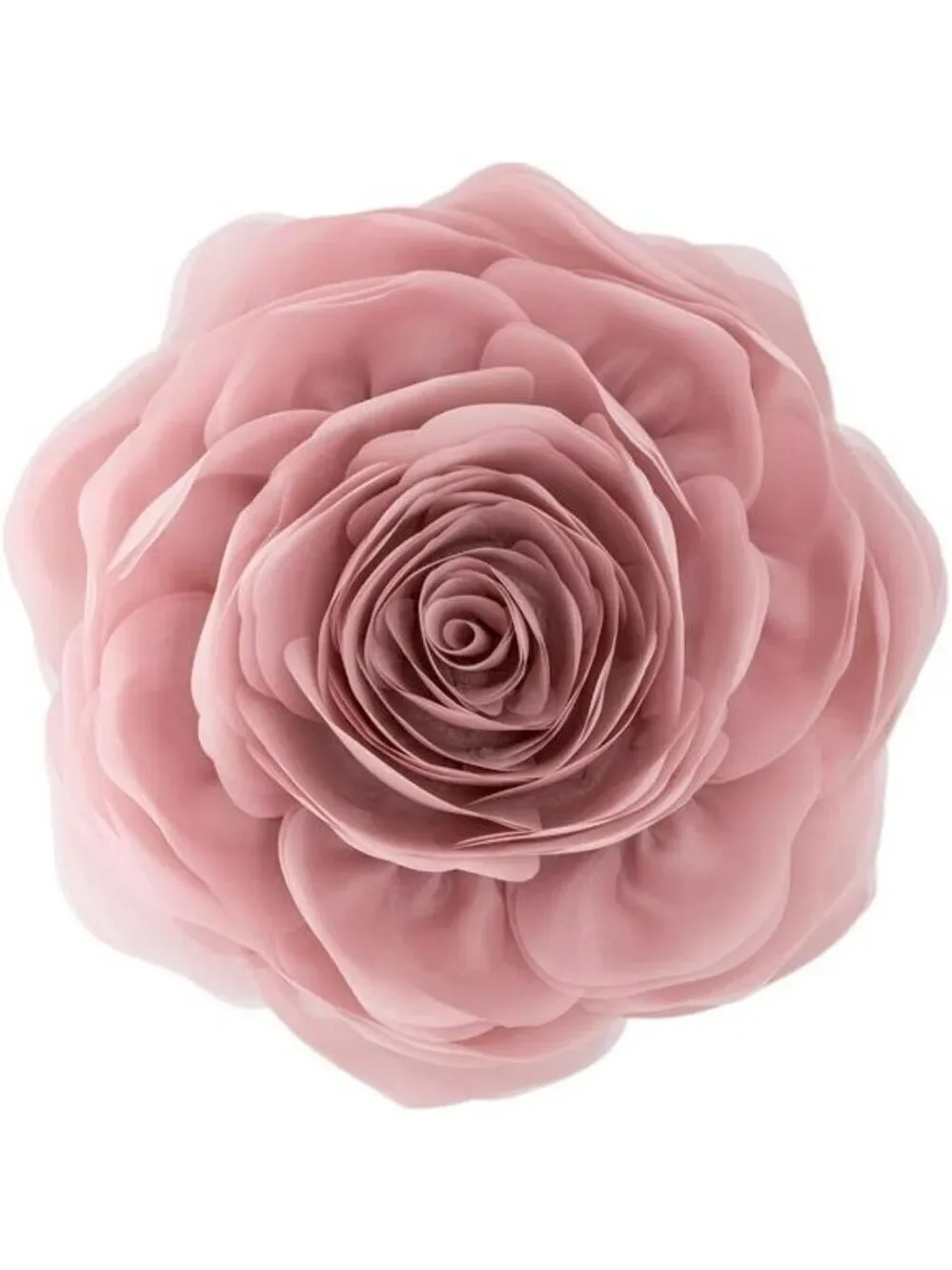 Round Flower Throw Pillow Cover 12x12 Dusty Pink Decorative Rose Cushion for Bed
